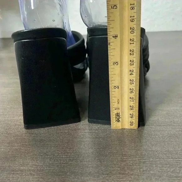 Abound Black Heel Cross Pattern Womens Size 9.5M - Picture 8 of 12